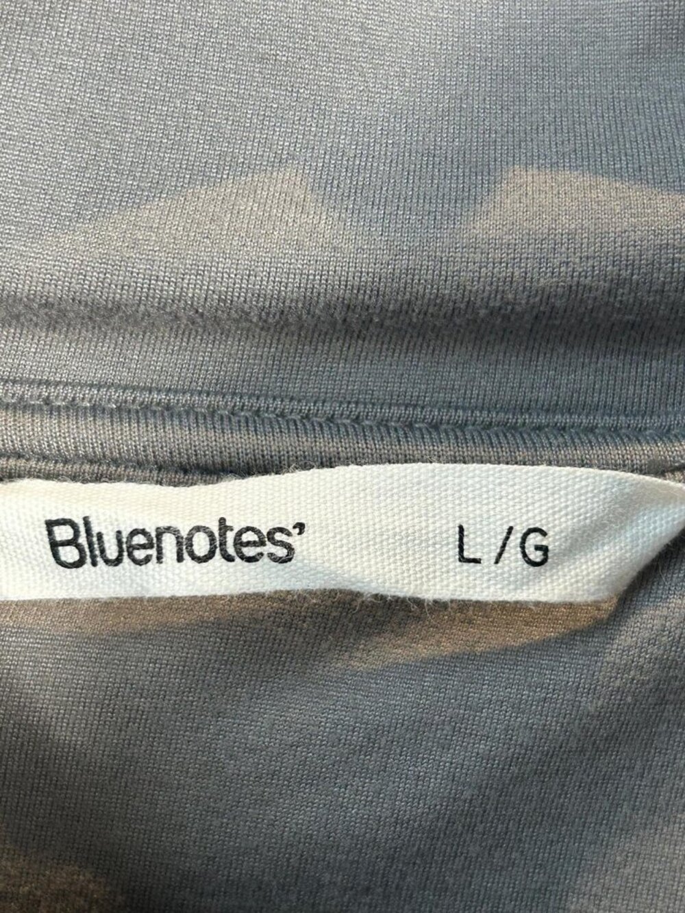 Bluenotes Grey Cropped Quarter Zip Pullover Utility Pocket Drawstring L/XL - Picture 4 of 5